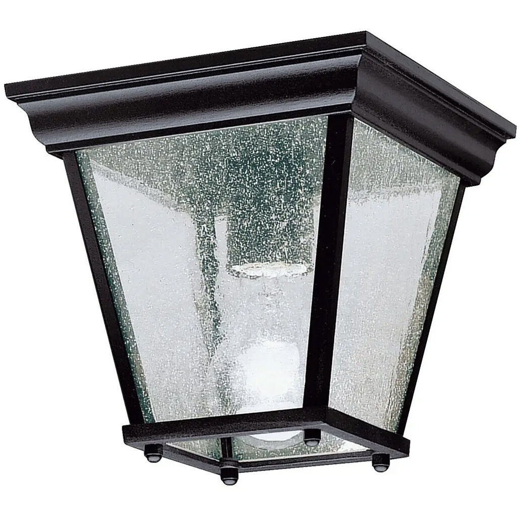 Independence 1 Light 7 inch Black Outdoor Flush & Semi Flush Mt