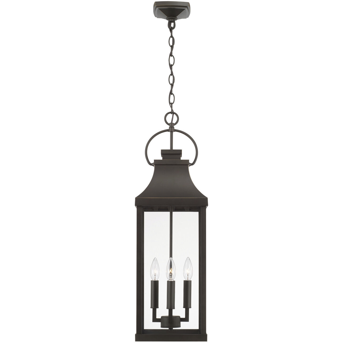 Bradford 4 Light 9 inch Oiled Bronze Outdoor Hanging Lantern