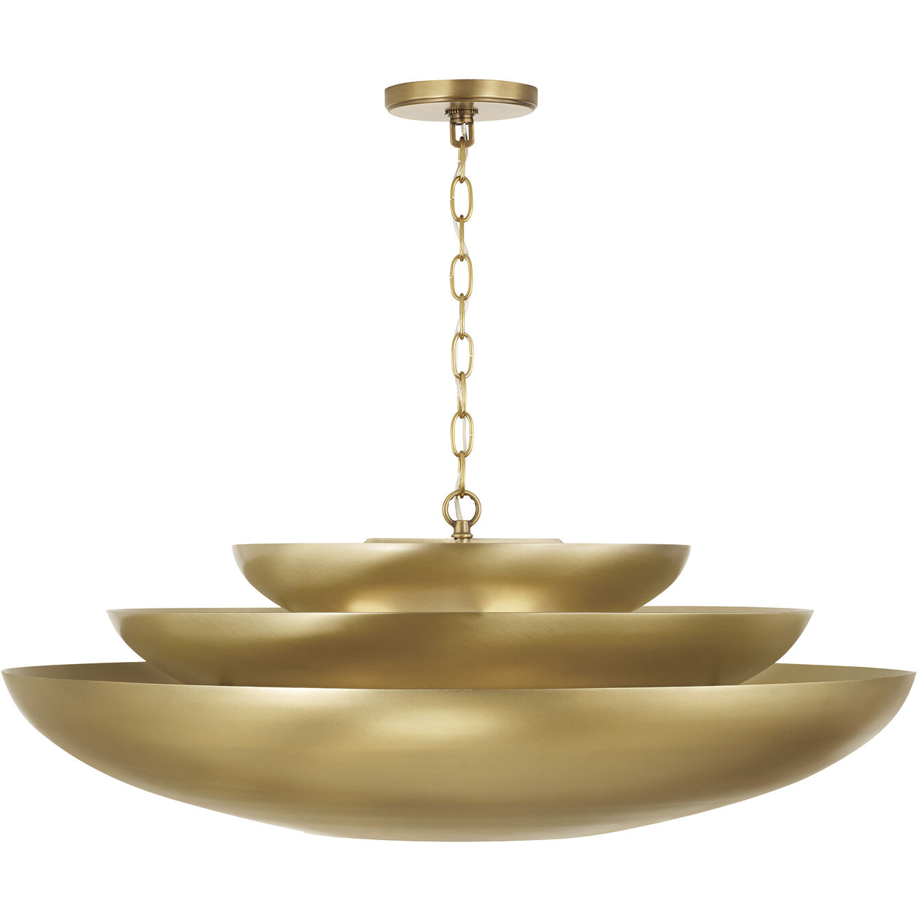 Gia 4 Light 29.5 inch Aged Brass Pendant Ceiling Light