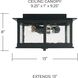 Barrett 3 Light 13 inch Black Outdoor Flush Mount