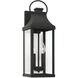 Capital Lighting Bradford 2 Light 21 inch Black Outdoor Wall Lantern 946421BK - Open Box