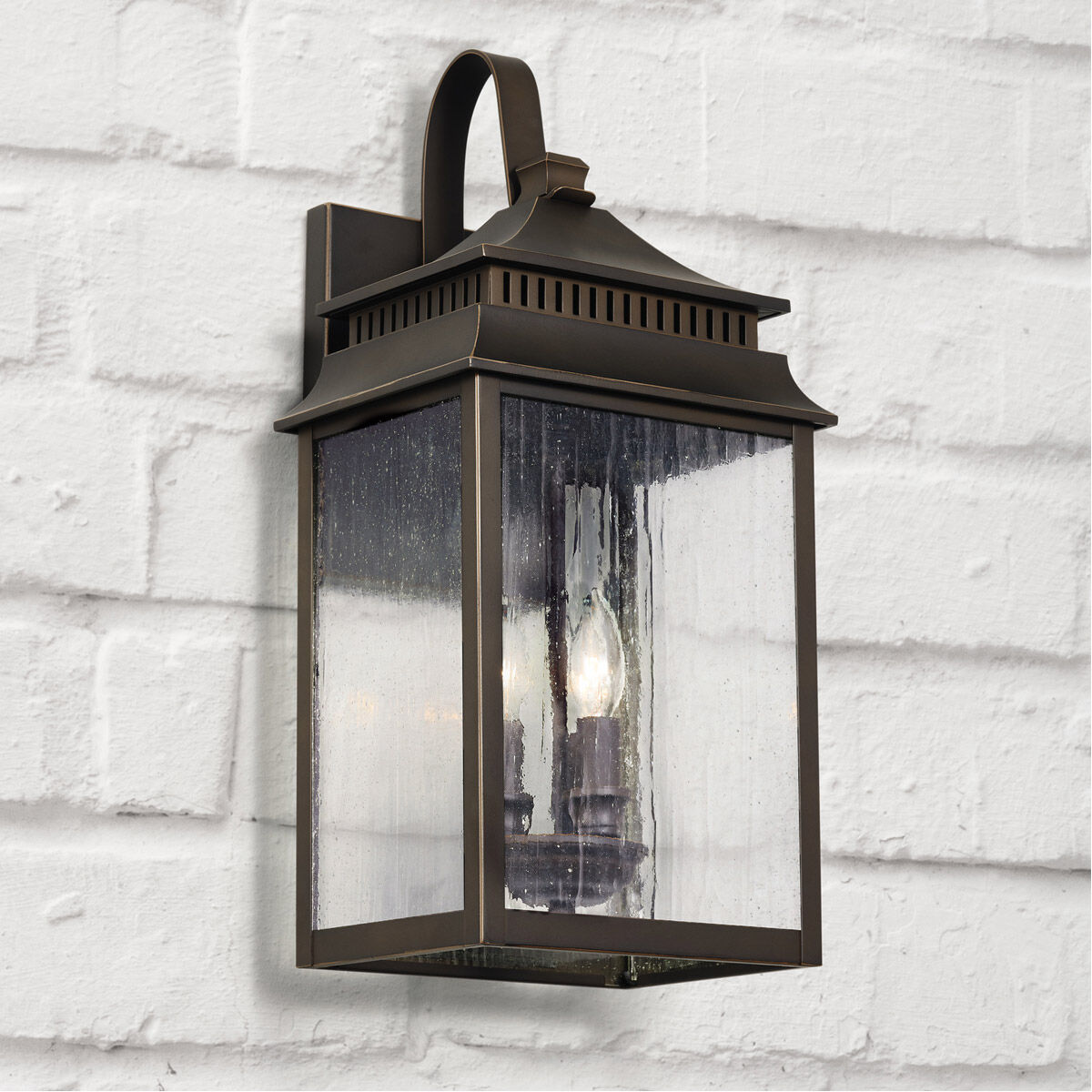 Sutter Creek 3 Light 22 inch Oiled Bronze Outdoor Wall Lantern