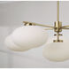 Soren 6 Light 37 inch Aged Brass Chandelier Ceiling Light