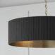 Donovan 4 Light 30.75 inch Black Stain and Matte Brass Chandelier Ceiling Light