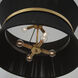 Cecilia 8 Light 24 inch Black Rope and Patinaed Brass Pendant Ceiling Light
