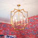 Lesley 6 Light 27.75 inch Aged Brass Foyer Ceiling Light