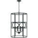 Sylvia 4 Light 19 inch Matte Black Foyer Light Ceiling Light