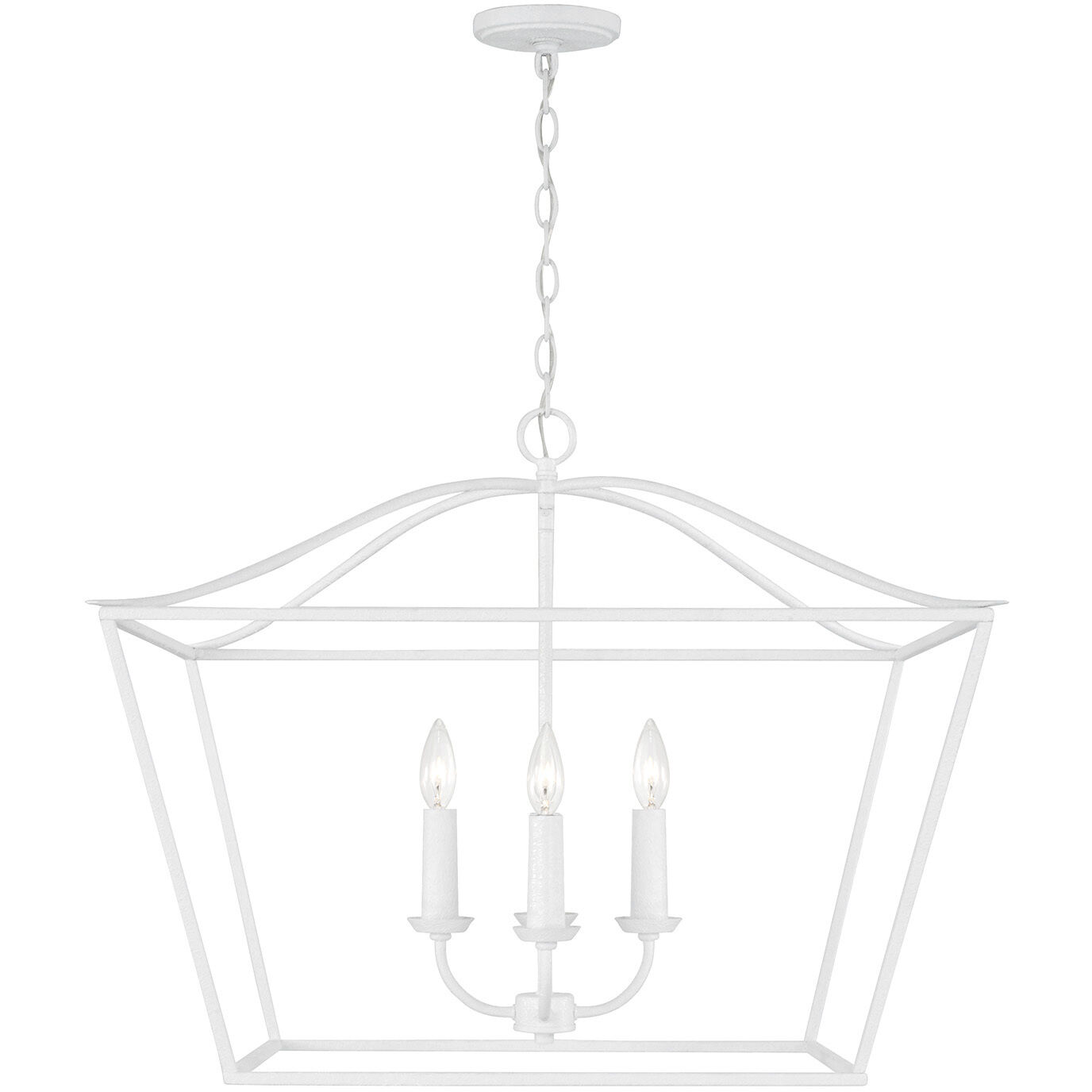 Grady 4 Light 27.5 inch Textured White Pendant Ceiling Light