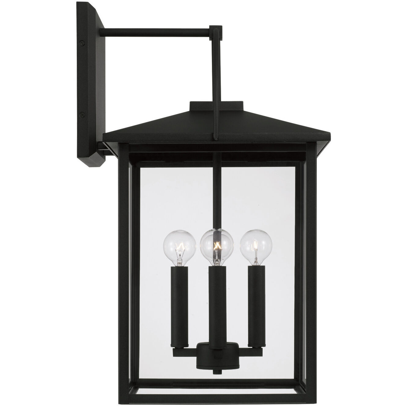 Bryson 4 Light 22.75 inch Black Outdoor Wall Lantern