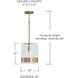 Marion 1 Light 10 inch Polished Brass Pendant Ceiling Light