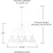 Alden 4 Light 32.5 inch Matte White Chandelier Ceiling Light
