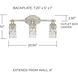 Blakely 3 Light 21 inch Antique Silver Vanity Light Wall Light
