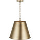 Welker 1 Light 16 inch Aged Brass Pendant Ceiling Light