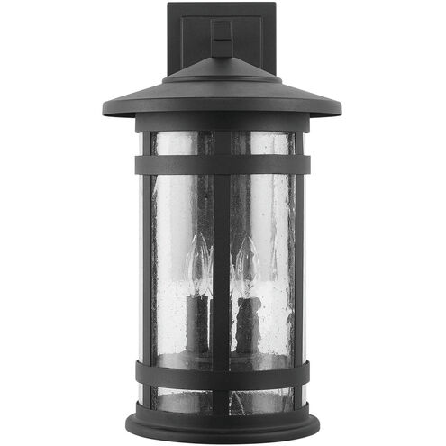 Mission Hills 3 Light 20 inch Black Outdoor Wall Lantern