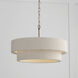Delaney 4 Light 20 inch Matte Brass Pendant Ceiling Light, Convertible Dual Mount