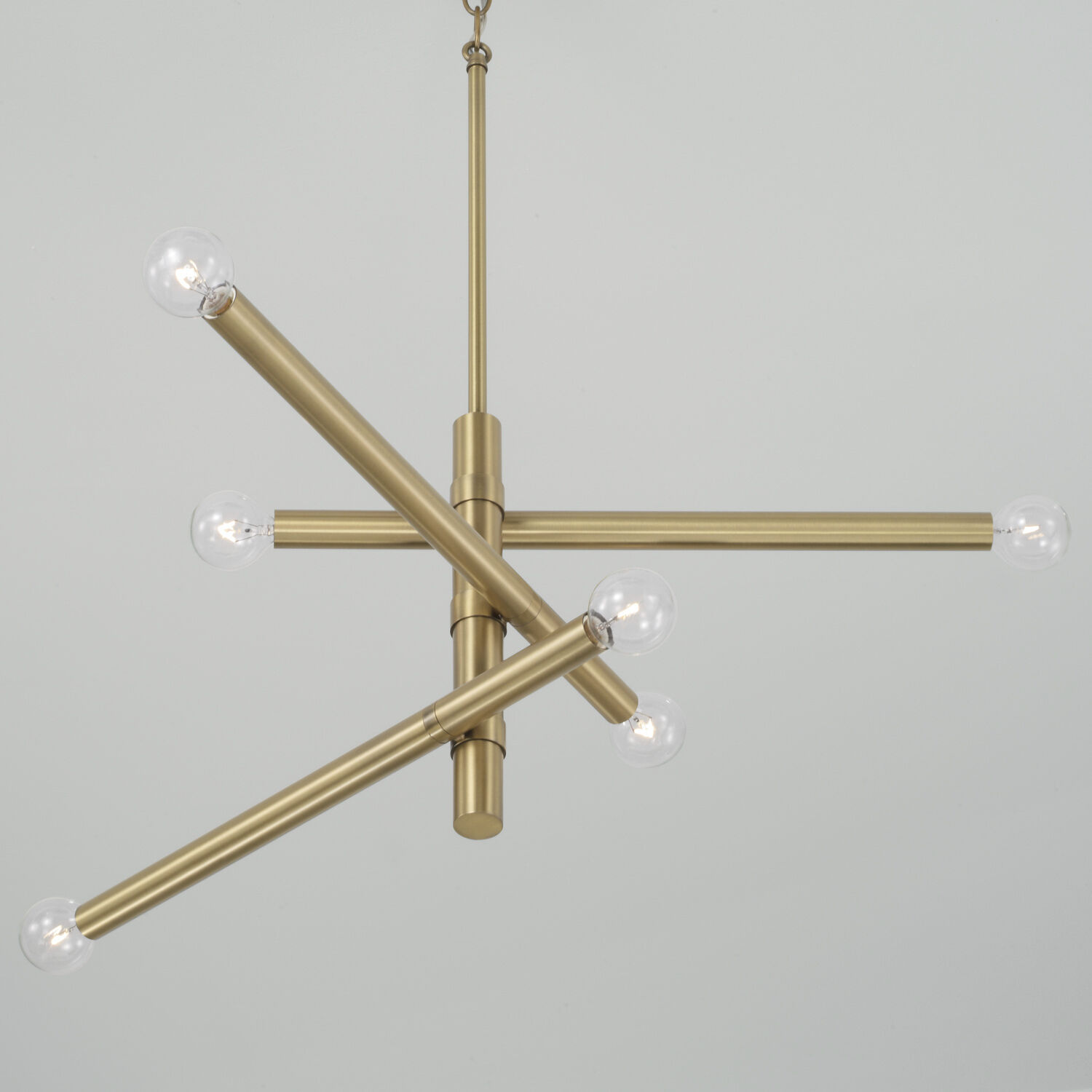 Zane 6 Light 26 inch Aged Brass Chandelier Ceiling Light