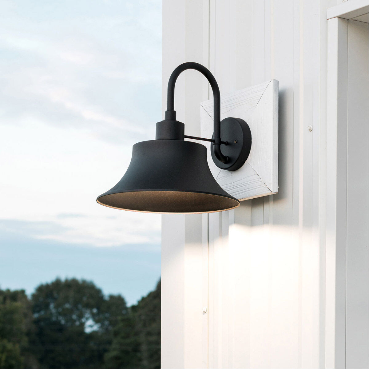 Brock 1 Light 13 inch Black Outdoor Wall Lantern
