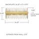 Lena 6 Light 24 inch Fire and Ice Vanity Light Wall Light