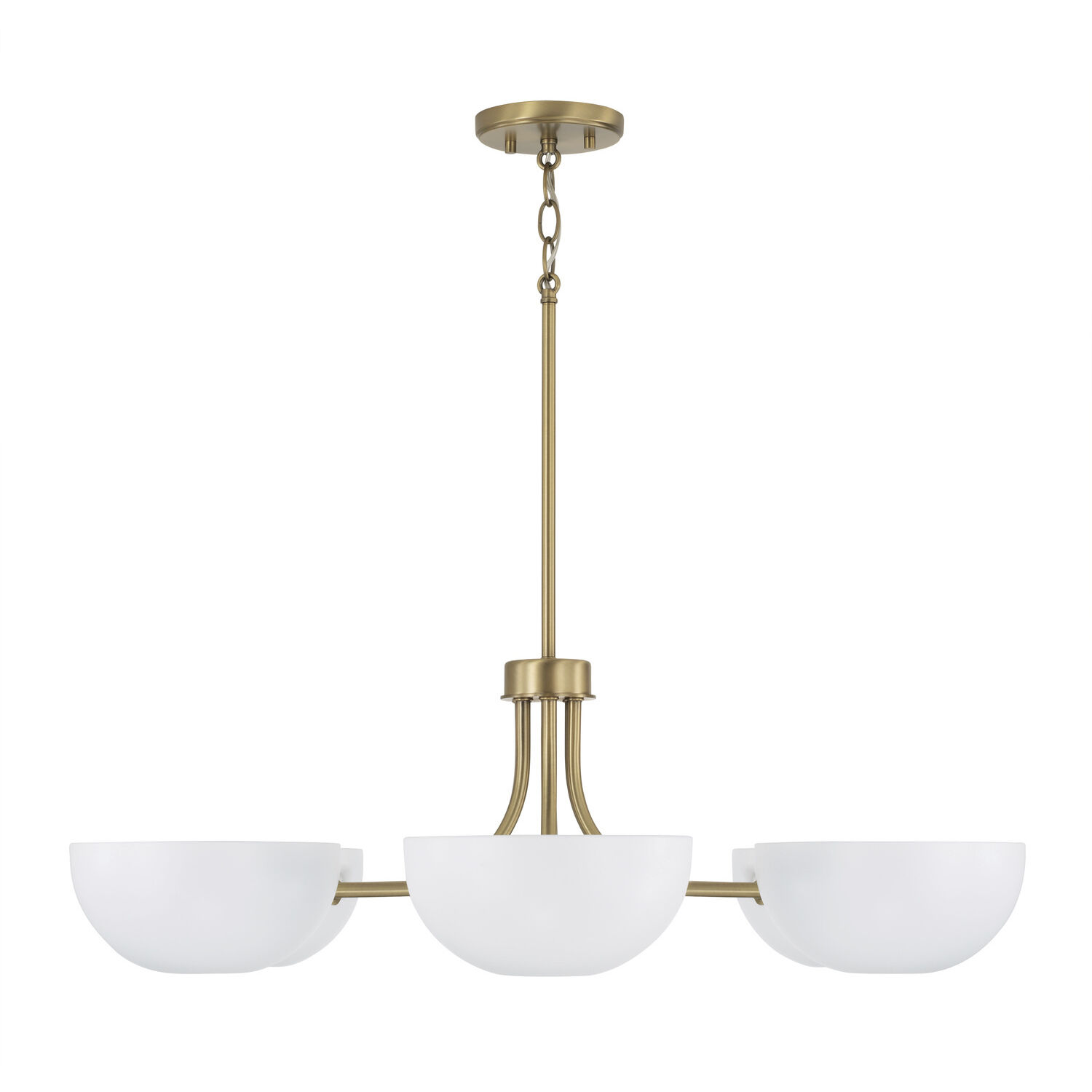 Reece 6 Light 34 inch Aged Brass Chandelier Ceiling Light