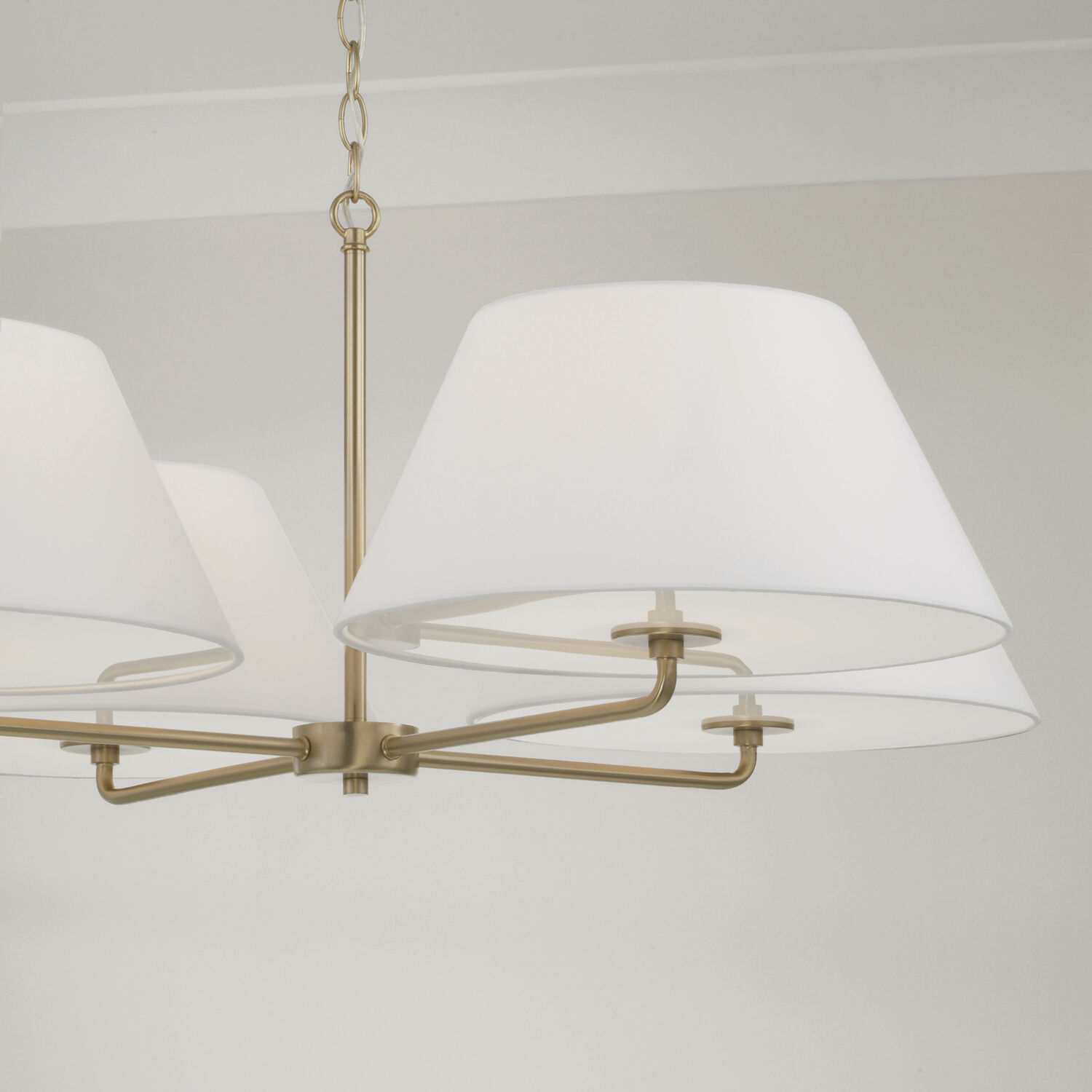 Parson 4 Light 39.25 inch Matte Brass Chandelier Ceiling Light