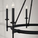 Ogden 6 Light 33 inch Brushed Black Iron Chandelier Ceiling Light
