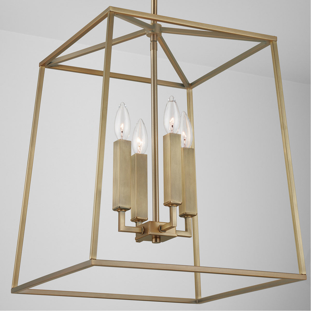 Thea 4 Light 16 inch Aged Brass Foyer Ceiling Light