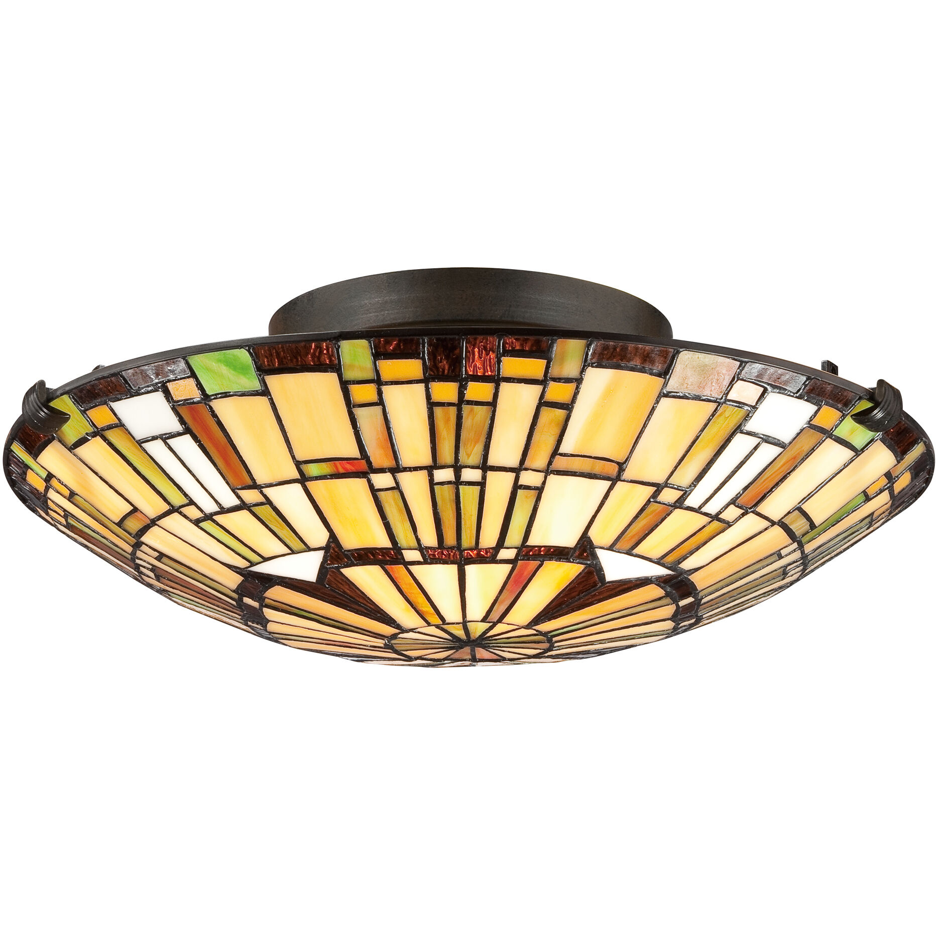 Reed 2 Light 17 inch Vintage Bronze Flush Mount Ceiling Light, Naturals