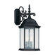 Main Street 3 Light 19 inch Black Outdoor Wall Lantern