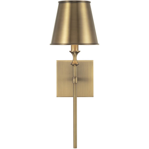 Whitney 1 Light 6.5 inch Aged Brass Sconce Wall Light