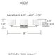 Tahoe 3 Light 26 inch Brushed Nickel Vanity Light Wall Light
