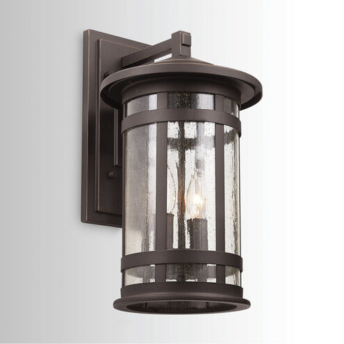 Mission Hills 2 Light 17 inch Oiled Bronze Outdoor Wall Lantern