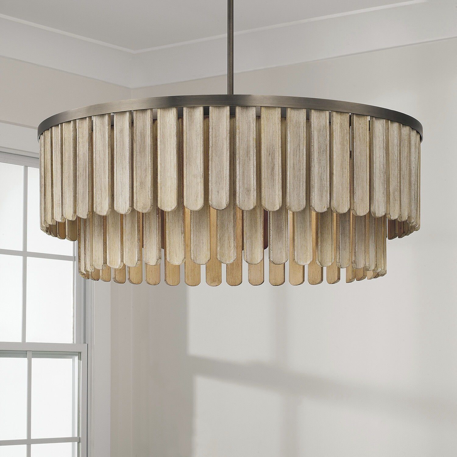 Jada 6 Light 30 inch Dark Brass Pendant Ceiling Light