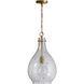 Rabun 1 Light 12 inch Patinaed Brass Pendant Ceiling Light