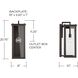 Hunt 1 Light 21 inch Oiled Bronze Outdoor Wall Mount in Incandescent