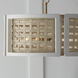Lola 4 Light 16 inch Flat White and Matte Brass Semi-Flush Mount Ceiling Light, Convertible Dual Mount