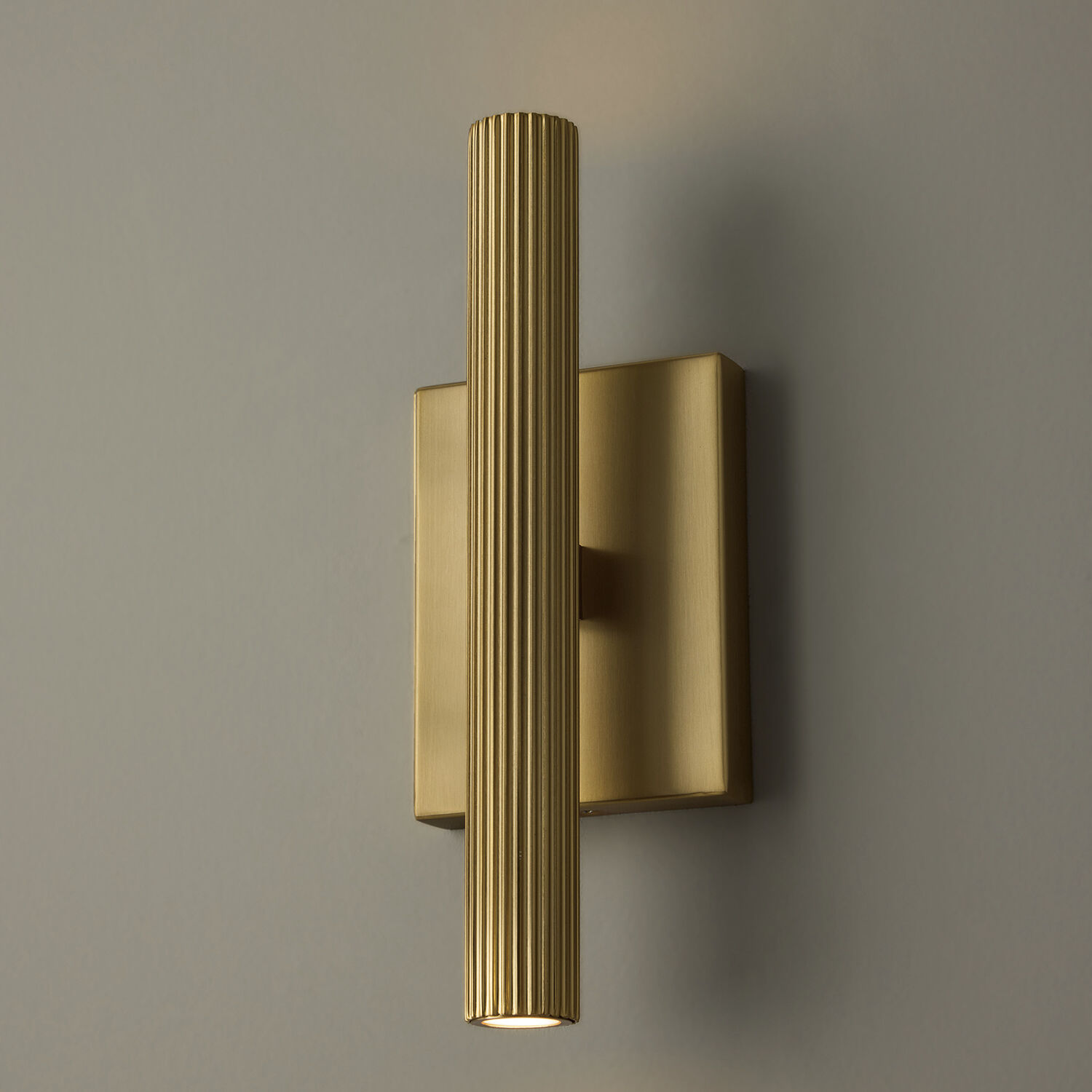 Ian LED 4.5 inch Aged Brass ADA Sconce Wall Light