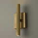 Ian LED 4.5 inch Aged Brass ADA Sconce Wall Light