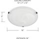 Alan 3 Light 16 inch Multiple Finishes Flush Mount Ceiling Light in White Faux Alabaster