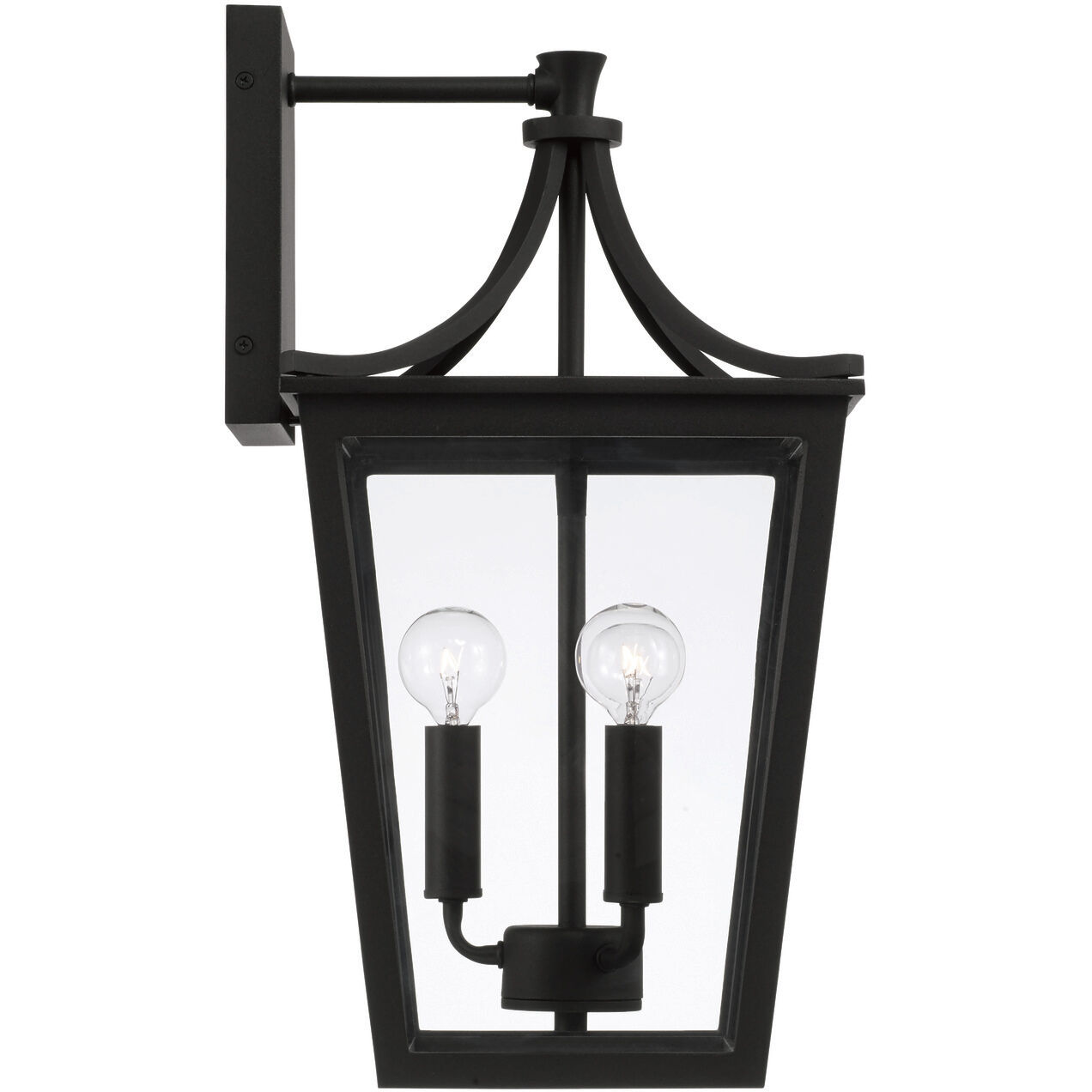 Adair 3 Light 19.25 inch Black Outdoor Wall Lantern
