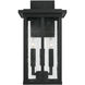 Barrett 3 Light 18 inch Black Outdoor Wall Lantern