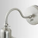 Dewitt 1 Light 10.25 inch Brushed Nickel Sconce Wall Light