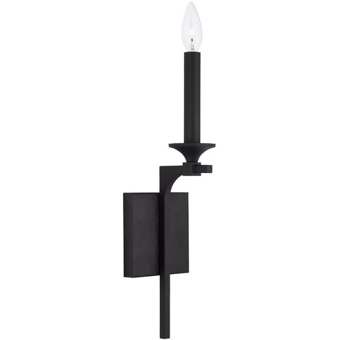 Clint 1 Light 5 inch Black Iron Sconce Wall Light