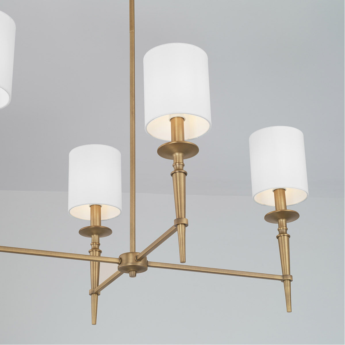 Abbie 6 Light 48 inch Aged Brass Island Light Ceiling Light