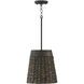 Capital Lighting Tallulah 1 Light 12 inch Charcoal Wash Pendant Ceiling Light 343911CW - Open Box