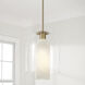 Liz 1 Light 12 inch Aged Brass Pendant Ceiling Light