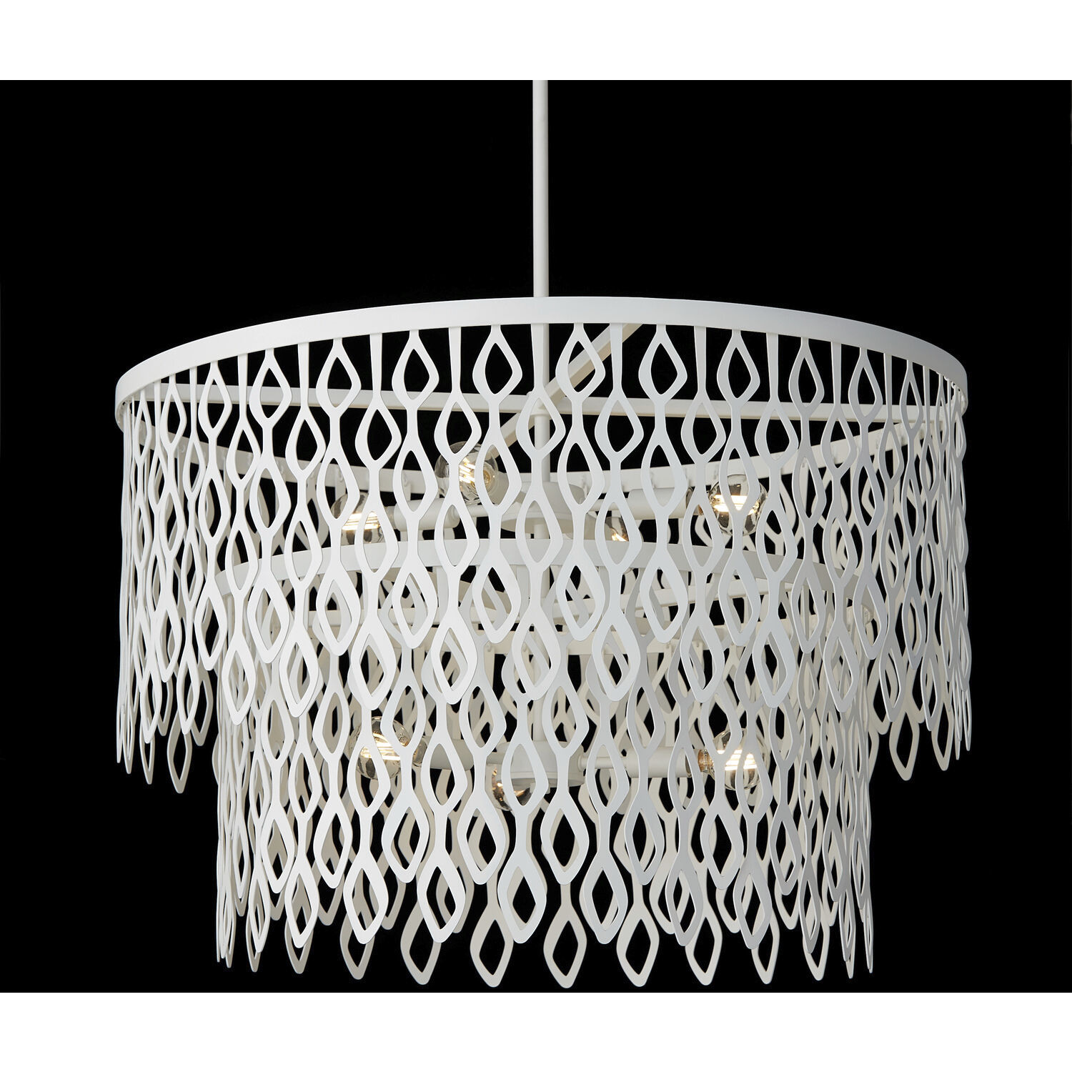 Pheobe 7 Light 27 inch Matte White Pendant Ceiling Light