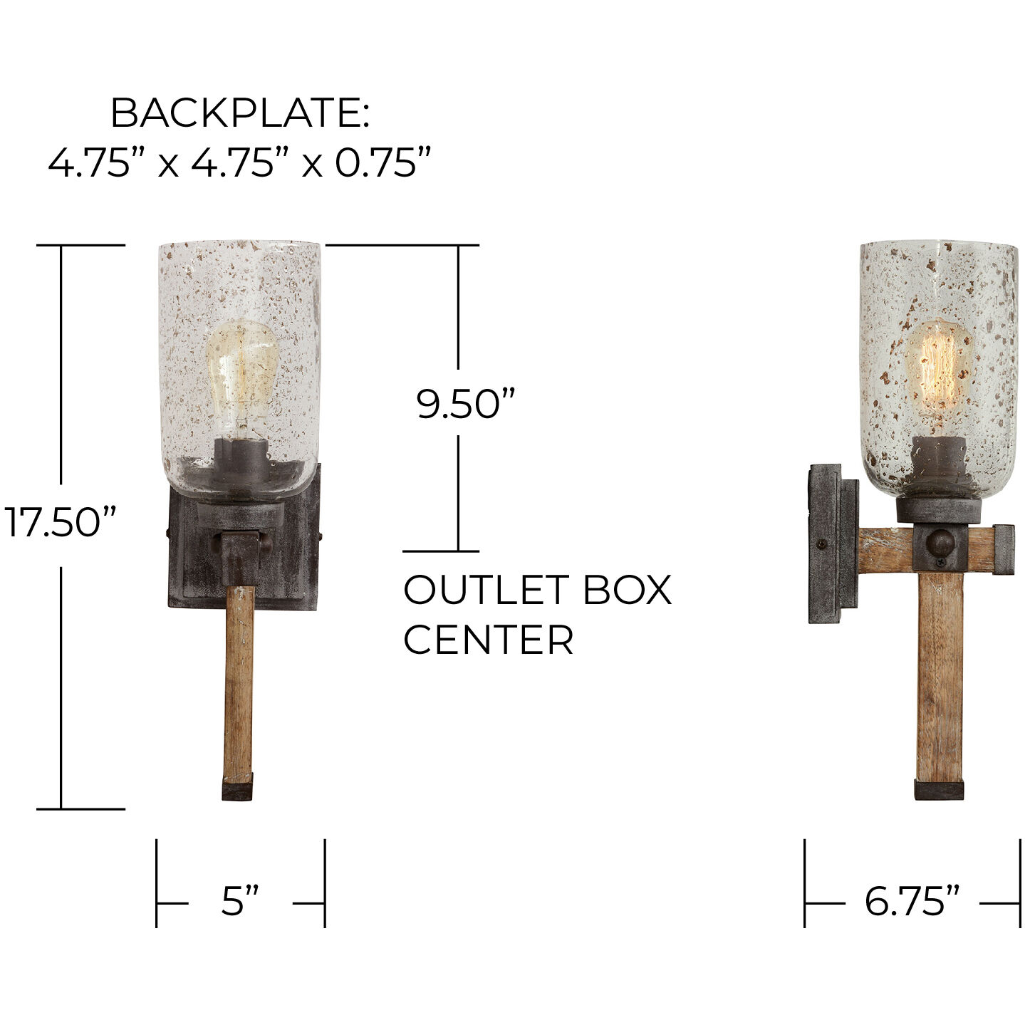 Nolan 1 Light 5 inch Urban Wash Sconce Wall Light