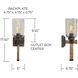 Nolan 1 Light 5 inch Urban Wash Sconce Wall Light