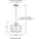 Brighton 1 Light 12 inch Polished Nickel Pendant Ceiling Light