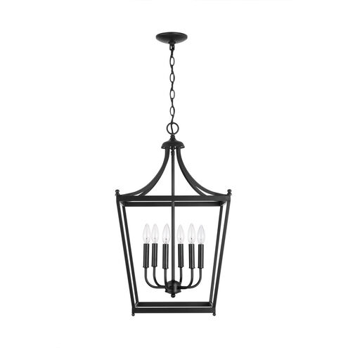 Stanton 6 Light 17 inch Matte Black Foyer Ceiling Light